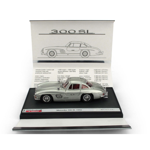 MERCEDES 300SL GULLWING 1954 ALI DI GABBIANO 150 PCS 1:43 Brumm Auto Stradali Modellino