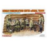 GERMAN COMMUNICATIONS CENTER W/SIGNAL TROOPS KIT 1:35 Dragon Kit Figure Militari Modellino