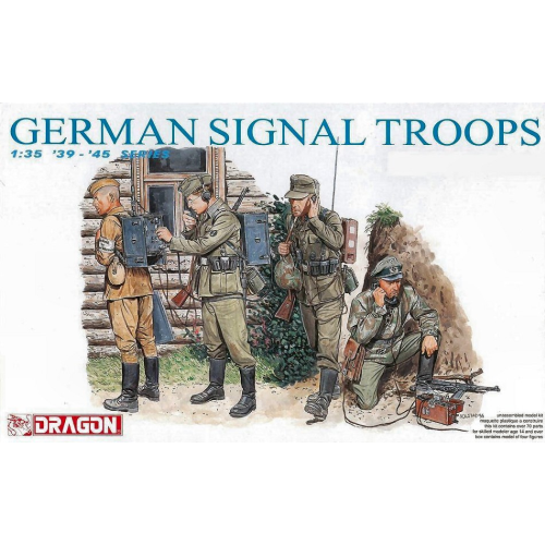 GERMAN SIGNAL TROOPS KIT 1:35 Dragon Kit Figure Militari Modellino