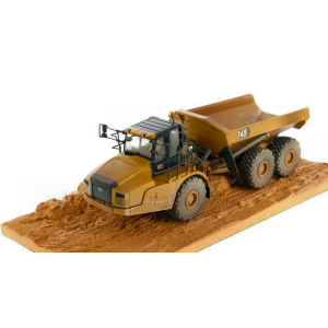 CAT 745 ARTICULATED TRUCK CASSONE RIBALTABILE "WEATHERED SERIES" 1:50 Diecast Master Mezzi Industriali Modellino