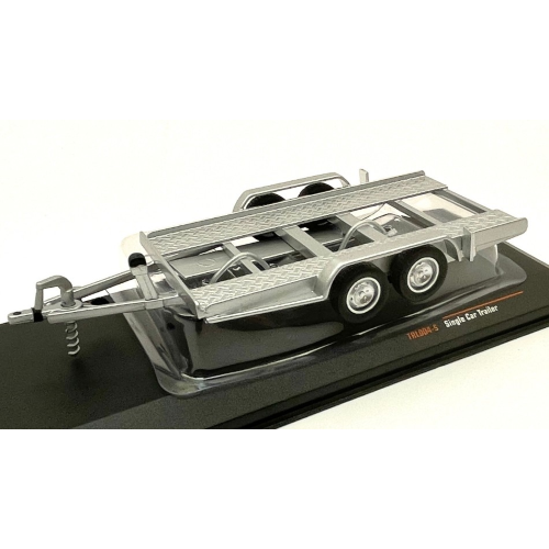 AUTOTRAILER - CARRELLO TRASPORTO AUTO - CAR TRANSPORTER TRAILER SILVER 1:43 Ixo Model Art.Vari Modellino