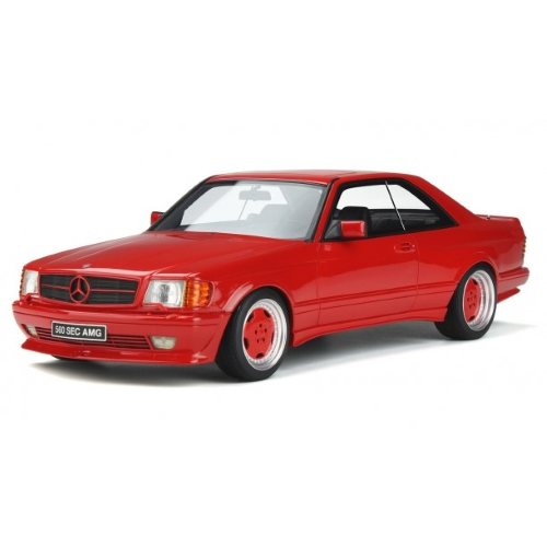 MERCEDES W126 560 SEC AMG WIDE BODY 1986 SIGNAL RED 1:18 Ottomobile Auto Stradali Modellino