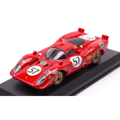FERRARI 312 P COUPE' N.57 LE MANS 1970 ADAMOWICZ-PARSONS 1:43 Best Model Auto Competizione Modellino