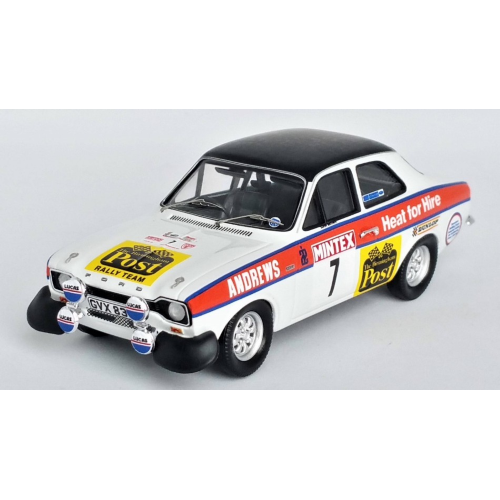 FORD ESCORT MK1 RS2000 N.7 10th MINTEX RALLY 1975 BROOKES/BROWN 1:43 Trofeu Auto Rally Modellino