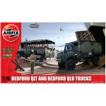 BEDFORD QLD/QLT TRUCKS KIT 1:76 Airfix Kit Mezzi Militari Die Cast Modellino