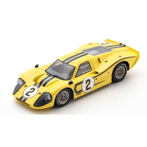 FORD GT40 MK IV N.2 4th LE MANS 1967 B.MC LAREN-M.DONOHUE 1:43 Spark Model Auto Competizione Modellino