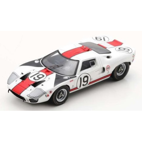 FORD GT40 N.19 3rd 12 H SEBRING 1966 S.SCOTT-P.REVSON 1:43 Spark Model Auto Competizione Modellino