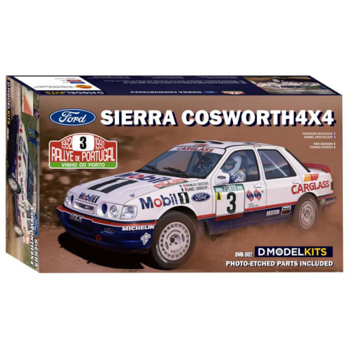 FORD SIERRA COSWORTH 4x4 PORTUGAL 1992 N.3 DELECOUR-GRATALOUP +  N.7 KIT 1:24 D MODEL KITS Kit Auto Modellino
