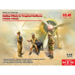 ITALIANS PILOTS IN TROPICAL UNIFORM (1939-1943) KIT 1:32 ICM Kit Figure Militari Modellino