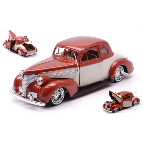 CHEVROLET COUPE' 1939 GOLD 1:24 MotorMax Auto d'Epoca Modellino