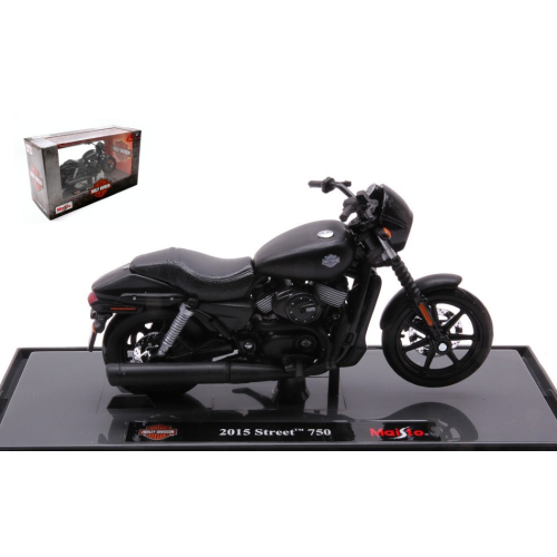 HARLEY DAVIDSON STREET 750 2015 MATT BLACK 1:18 Maisto Moto Modellino