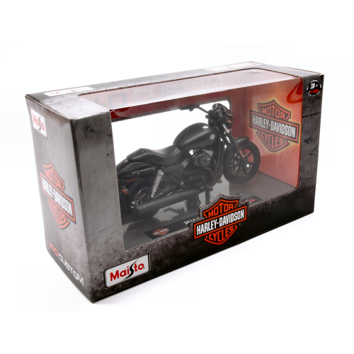HARLEY DAVIDSON STREET 750 2015 MATT BLACK 1:18 Maisto Moto Modellino