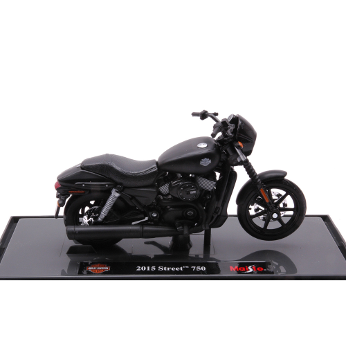 HARLEY DAVIDSON STREET 750 2015 MATT BLACK 1:18 Maisto Moto Modellino