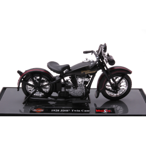 HARLEY DAVIDSON JDH TWIN CAM 1928 BLACK 1:18 Maisto Moto Modellino