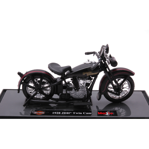 HARLEY DAVIDSON JDH TWIN CAM 1928 BLACK 1:18 Maisto Moto Modellino