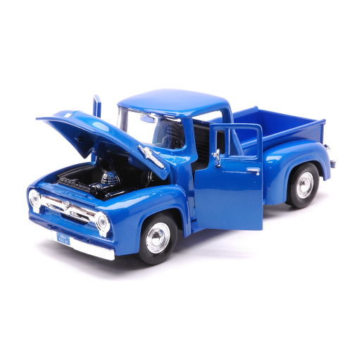FORD F-100 PICK UP 1956 BLUE 1:24 MotorMax Auto Stradali Modellino