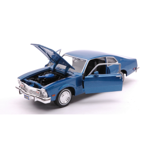FORD MAVERICK 1974 "FORGETTEN CLASSIC SERIES" BLUE 1:24 MotorMax Auto Stradali Modellino