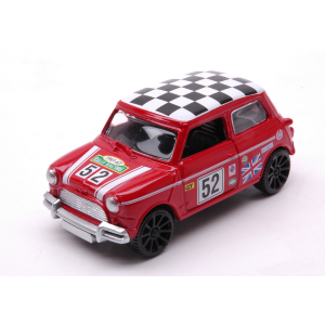 MORRIS MINI COOPER N.52 1965 GT RACING RED 1:43 MotorMax Auto Competizione Modellino