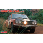 DATSUN BLUEBIRD 1600 SSS 1969 EAST AFRICAN SAFARI RALLY KIT 1:24 Hasegawa Kit Auto Die Cast Modellino