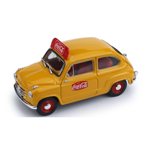 FIAT 600 1a SERIE 1960 COCA COLA 1:43 Brumm Veicoli Commerciali Modellino