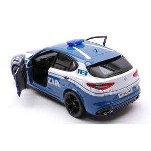 ALFA ROMEO STELVIO 2017 POLIZIA 1:24 Burago Forze dell'Ordine Modellino