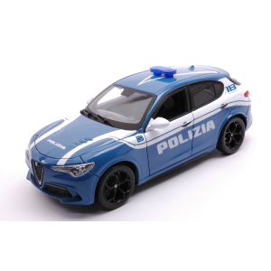 ALFA ROMEO STELVIO 2017 POLIZIA 1:24 Burago Forze dell'Ordine Modellino