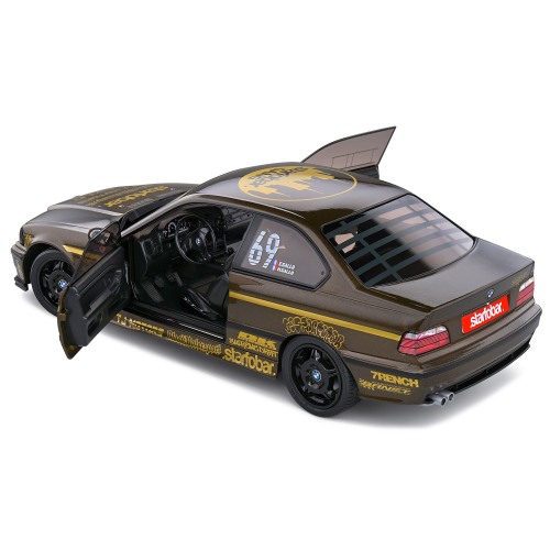 BMW E36 COUPE M3 STARFOBAR RACE OF DRIFT 2022 BROWN 1:18 Solido Auto Competizione Modellino