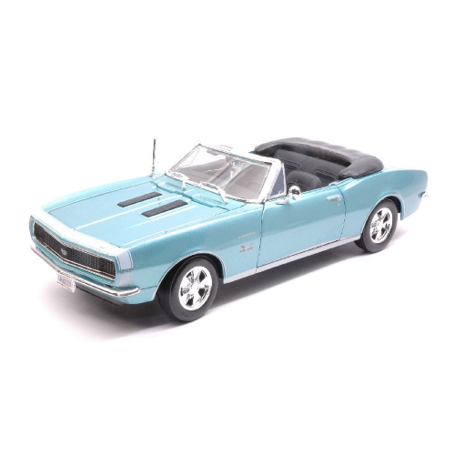 CHEVROLET CAMARO SS 396 1967 METALLIC LIGHT BLUE 1:18 Maisto Auto Stradali Modellino