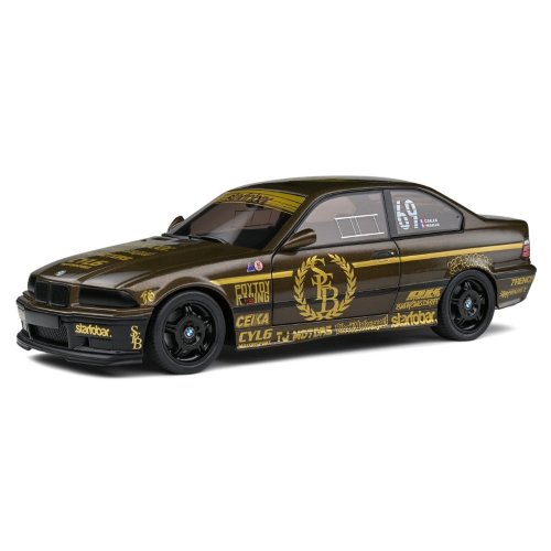 BMW E36 COUPE M3 STARFOBAR RACE OF DRIFT 2022 BROWN 1:18 Solido Auto Competizione Modellino
