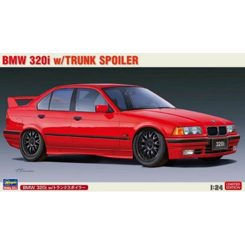 BMW 320i W/TRUNK SPOILER KIT 1:24 Hasegawa Kit Auto Modellino