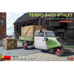 TEMPO A400 ATHLET 3-WHEEL DELIVERY TRUCK KIT 1:35 Miniart Kit Camion Die Cast Modellino