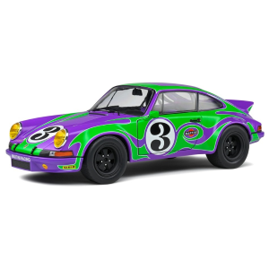PORSCHE 911 RSR N.3 HIPPY TRIBUTE 1973 PURPLE/GREEN 1:18 Solido Auto Competizione Modellino