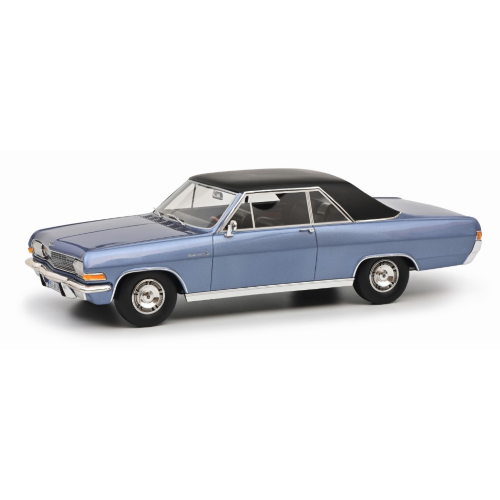 OPEL DIPLOMAT A COUPE 1965 LIGHT BLUE/BLACK 1:18 Schuco Auto Stradali Modellino