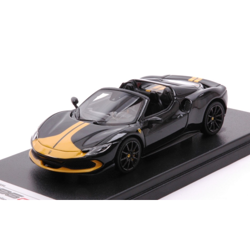 FERRARI 296 GTS SPIDER 2022 ASSETTO FIORANO NERO DAYTONA/GIALLO MODENA 1:43 Looksmart Auto Stradali Modellino