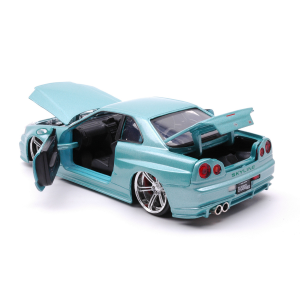 BRIAN'S NISSAN SKYLINE GT-R "FAST AND FURIOUS" 1:24 Jada Toys Movie Modellino