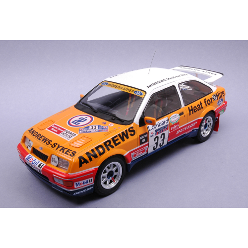 FORD SIERRA RS COSWORTH N.33 RALLY RAC LOMBARD 1989 BROOKES/WILSON 1:18 Ixo Model Auto Rally Modellino