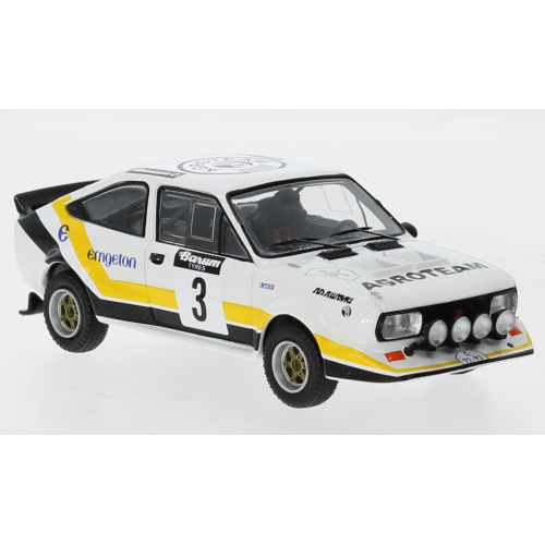 SKODA MTX 160 N.3 RALLY WM VALASSKAA ZIMA 1984 BLAHNA/SCHOVANEK 1:43 Ixo Model Auto Rally Modellino