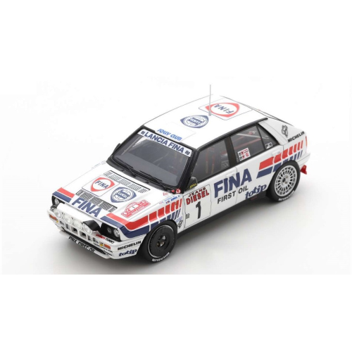 LANCIA DELTA HF 16V N.1 WINNER RALLY SANREMO 1991 AURIOL-OCCELLI 1:43 Spark Model Auto Rally Modellino