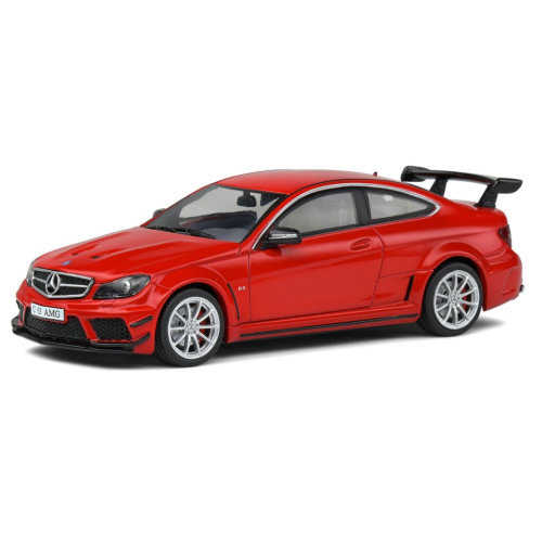 MERCEDES C63 AMG BLACK SERIES 2012 FIRE OPAL RED 1:43 Solido Auto Stradali Modellino