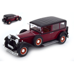 MERCEDES TYP NUERBURG 460/460 K (W08) 1928 DARK RED/BLACK 1:18 ModelCarGroup Auto d'Epoca Die Cast Modellino