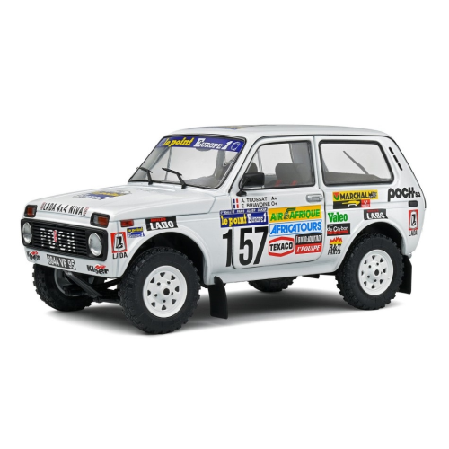 LADA NIVA N.157 PARIS DAKAR 1983 TROSSAT/BRIAVOINE 1:18 Solido Auto Competizione Modellino