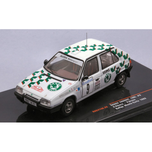 SKODA FAVORIT N.9 RALLY MONTE CARLO 1993 SIBERA/GROSS 1:43 Ixo Model Auto Rally Modellino