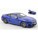 BMW M850i 2019 BLUE METALLIC 1:18 Norev Auto Stradali Die Cast Modellino