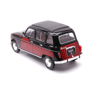RENAULT 4L PARISIENNE 1954 BLACK/DECORATED 1:24 Whitebox Auto Stradali Modellino