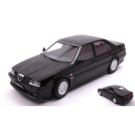 ALFA ROMEO 164 Q4 1994 BLACK/DARK RED INTERIOR 1:18 Triple 9 Auto Stradali Die Cast Modellino