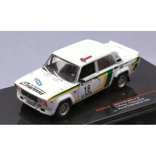LADA 2105 VFTS N.18 TRIBEC RALLY 1988 BLAHNA/SCHOVANEK 1:43 Ixo Model Auto Rally Modellino