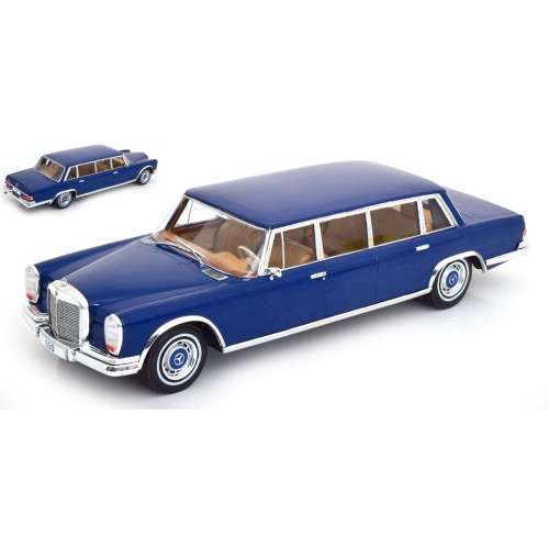 MERCEDES 600 (W100) PULLMAN 1969 DARK BLUE 1:18 ModelCarGroup Auto Stradali Modellino