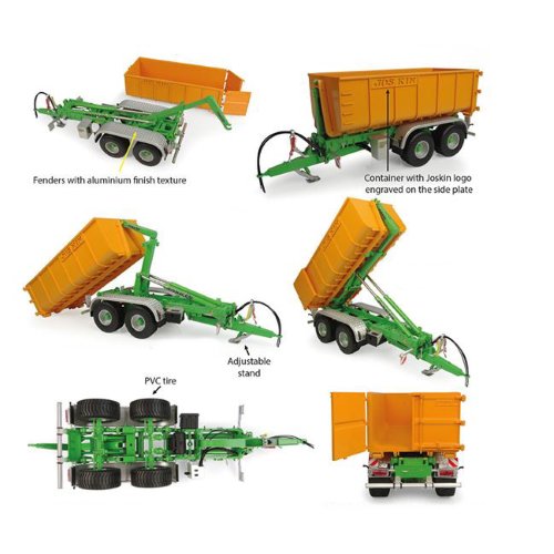 RIMORCHIO JOSKIN CARGO-LIFT 2004 WITH CONTAINER 1:32 Universal Hobbies Mezzi Industriali Modellino