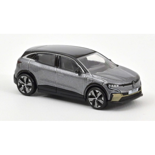 RENAULT MEGANE E-TECH 100% ELECTRIC 2022 SHADOW GREY & BLACK 1:64 Norev Auto Rally Modellino