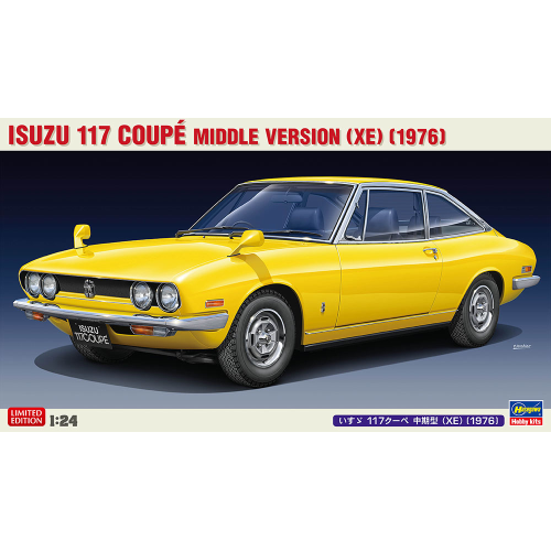 ISUZU 117 COUPE' MIDDLE VERSION 1976 KIT 1:24 Hasegawa Kit Auto Modellino
